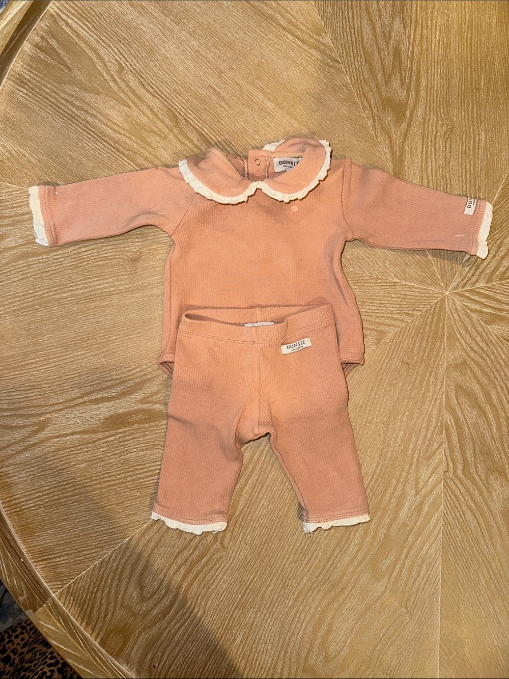 Donsje Amsterdam Rose Mocha Diete Bodysuit & Affy Legging Set